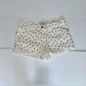 Current/Elliott Floral Print Denim Shorts Size 30